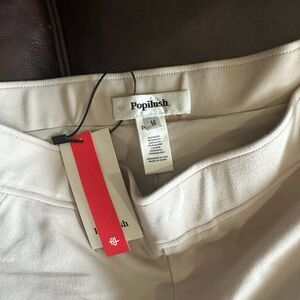 Popilush Women's Wide Leg Pants in Classic Cream